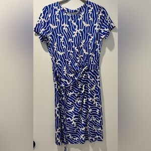 Diane Von Furstenberg Silk Zoe Dress Cobalt Blue - Size 8 - NWOT